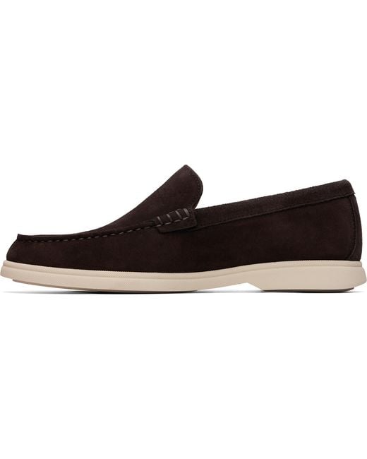 Boss Black Emed Logo Suede Loafers for men