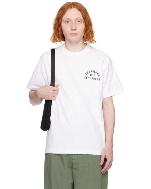 Carhartt White 'class Of 89' T-shirt for men