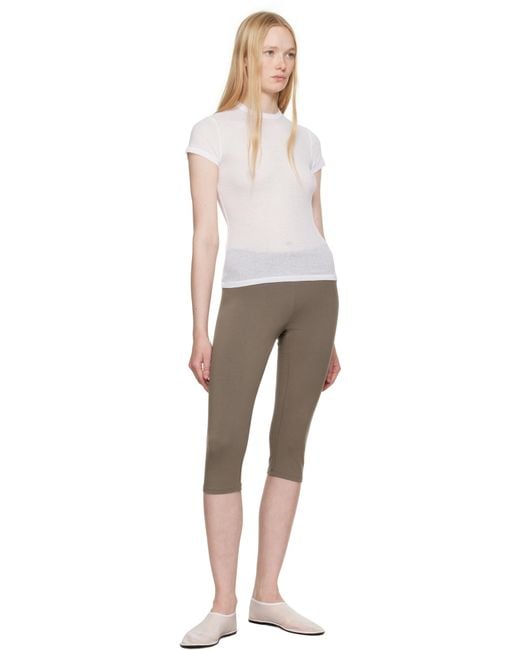 Skims ホワイト Sheer Cotton トップス Multicolor