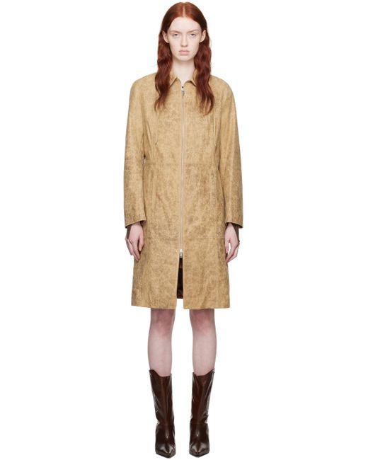 Paloma Wool Black Ginevra Leather Coat