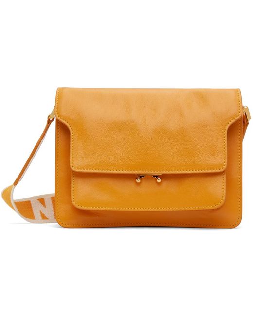 Marni Yellow Orange Trunk Soft Medium Bag