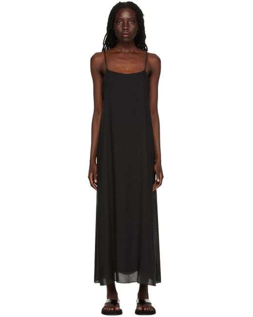The Row Synthetic Ssense Exclusive Kula Maxi Dress in Black | Lyst Canada