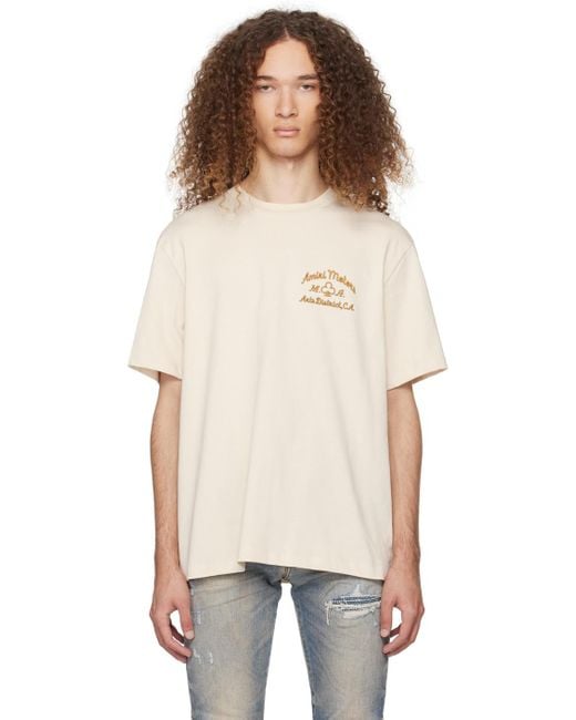 メンズ Amiri Motors Tシャツ Natural