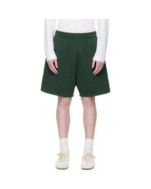 Entire studios Green Standard Sweat Shorts for men