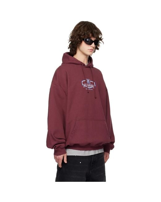 Vetements Red 'Brugge' Tourist Hoodie for men