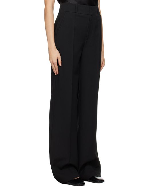 FRAME Black Relaxed Trousers