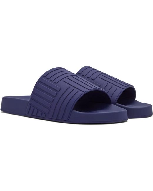 Bottega Veneta Multicolor Purple Slider Sandals for men
