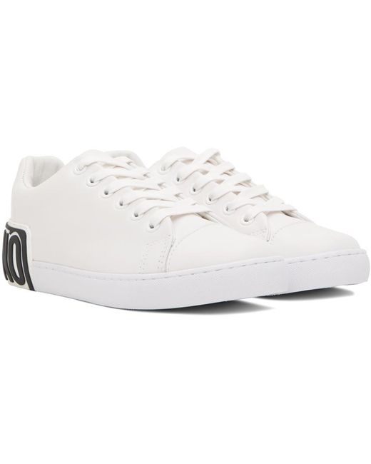 White Sneakers with logo Moschino - Vitkac France