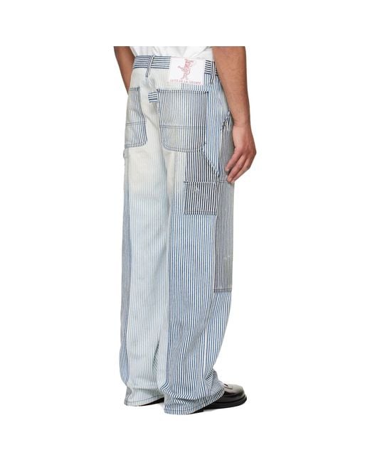 Cout de la Liberte Gray Max Hickory Stripe Union Work Jeans for men