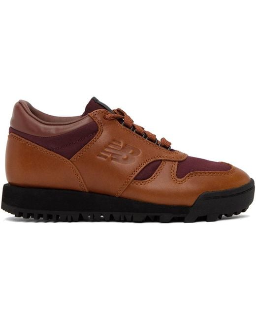 New Balance Black Brown & Burgundy Rainier Low Sneakers