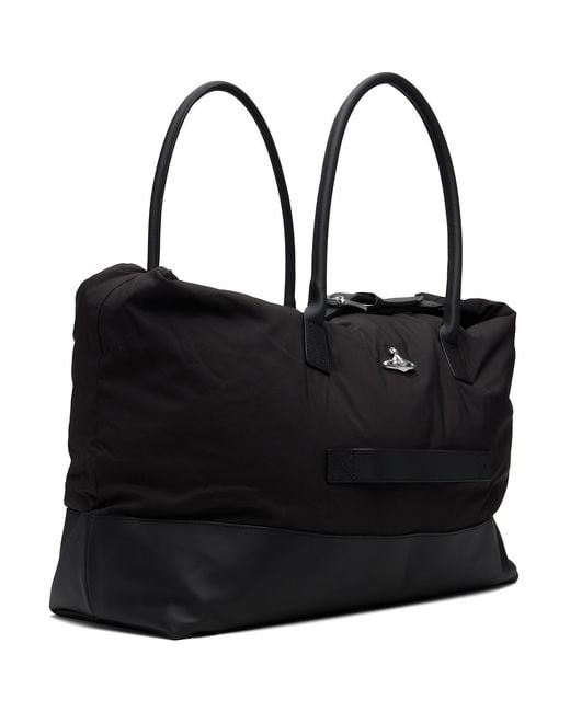 Vivienne Westwood Black Sid Weekender Duffle Bag for men