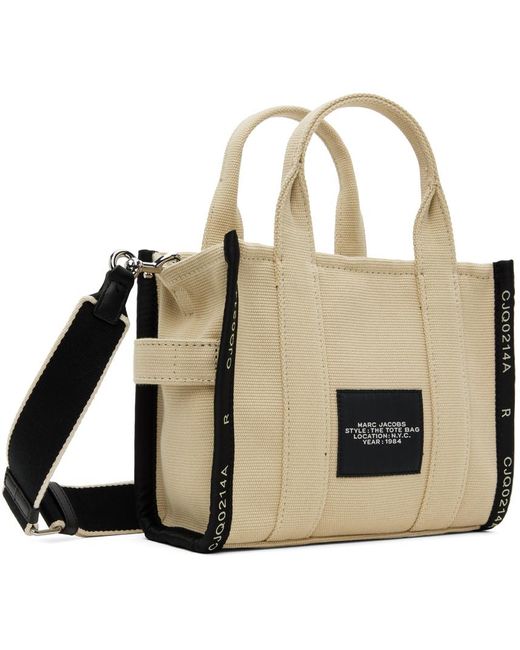 Marc Jacobs Natural Beige 'the Jacquard Small' Tote