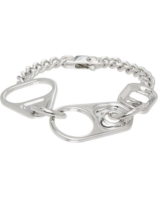 MM6 by Maison Margiela Metallic Pop Tag Bracelet for men