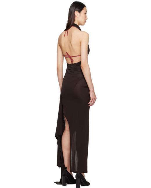 【関税込み】Paloma Wool ブラウン Halcon マキシドレス Paloma Wool Halcon Maxi Dress | Brown | FARFETCH
