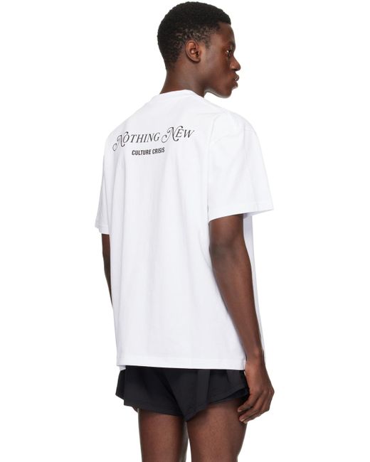 T-shirt 'nothing new' blanc 032c pour homme en coloris White