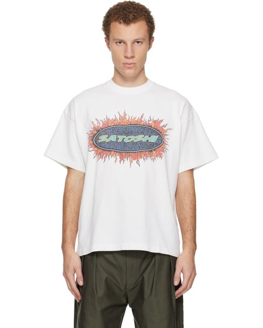 Satoshi Nakamoto White Blender T-Shirt for men