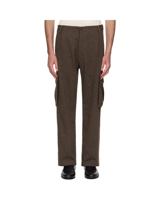 HUGO Multicolor Relaxed-Fit Wool Trousers for men