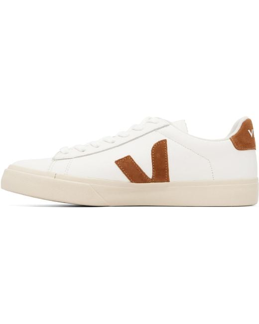 Veja Black Off- Campo Leather Sneakers for men