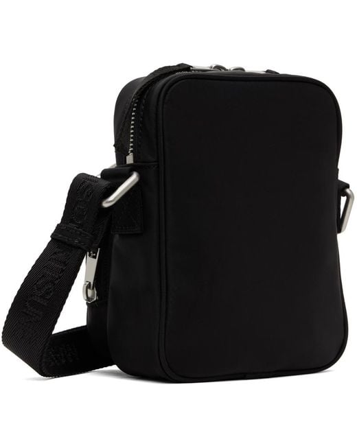 Maison Kitsuné Black 'The Traveller' Crossbody Bag for men