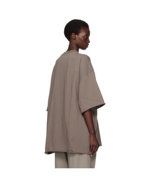 Rick Owens Brown Tower Tommy T-Shirt