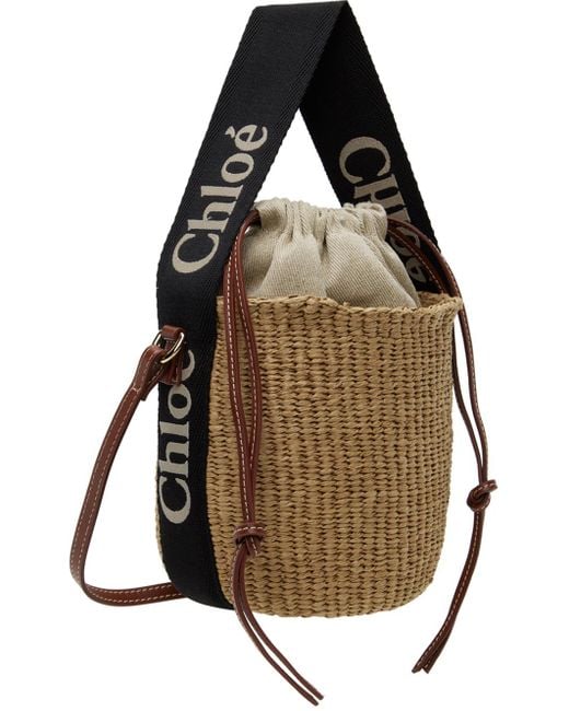 Chloé Multicolor Mifuko Edition Small Woody Basket Bag