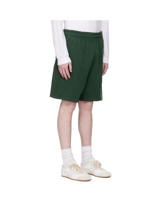 Entire studios Green Standard Sweat Shorts for men
