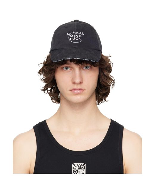 Vetements Black 'Global Mf' Cap for men