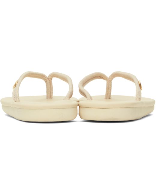 Ancient Greek Sandals ベージュ Saionara Rope ビーチサンダル Black
