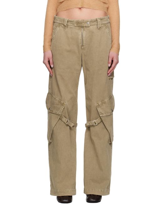 Acne Natural Canvas Cargo Pants