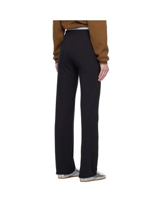 Skims Blue Cotton Jersey Straight Leg Lounge Pants