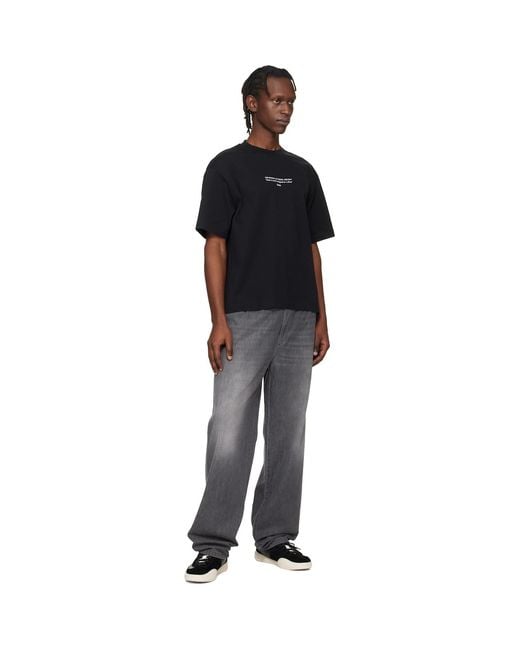 Off-White c/o Virgil Abloh Black Statement Skate T-Shirt for men