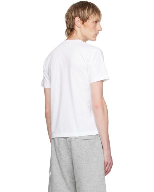メンズ COMME DES GARÇON BLACK Comme Des Garçons Nikeエディション ホワイト Tシャツ White
