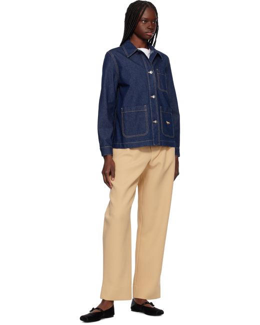 Maison Kitsuné Blue Workwear Denim Jacket