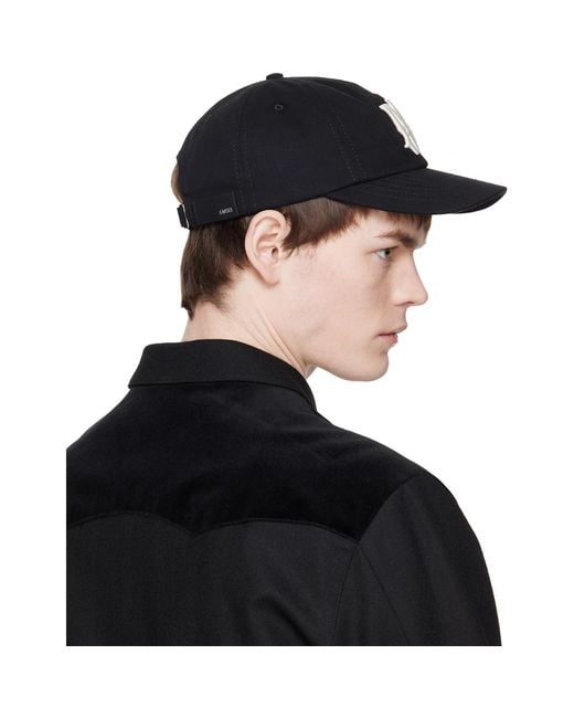 Amiri Black Ma Dad Cap for men