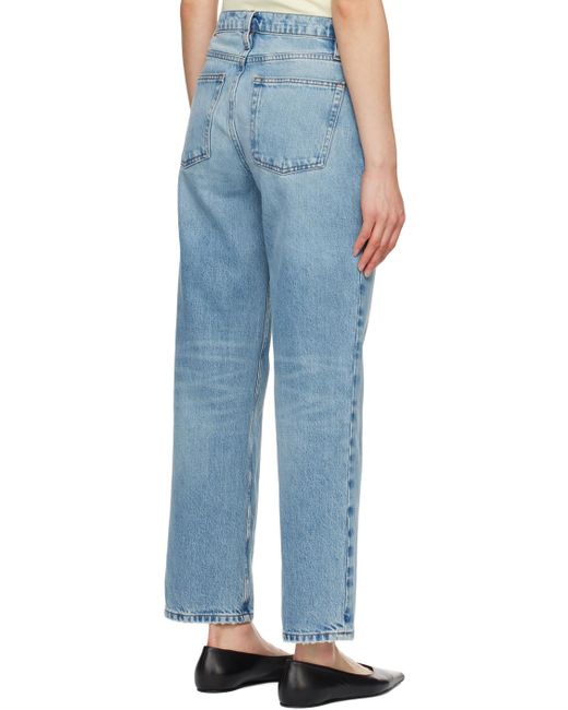 FRAME Blue 'the Slouchy Straight' Jeans