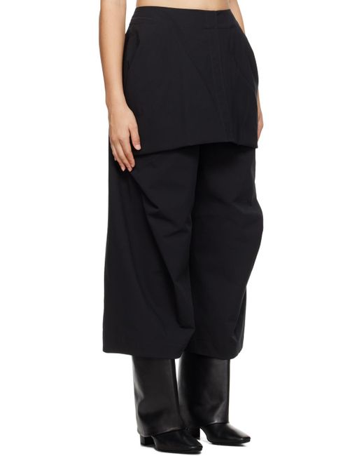 Issey Miyake Black Canopy Trousers