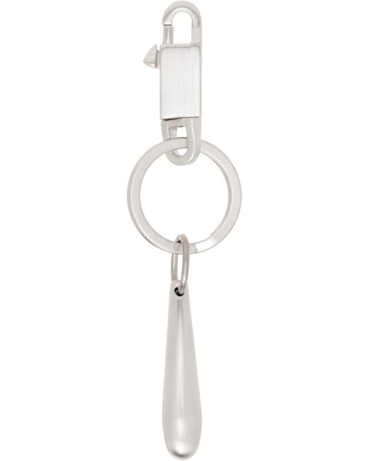Rick Owens Black Concordians Teardrop Keychain for men