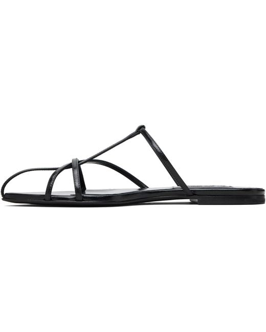 Jil Sander Black Pointed Toe Sandals