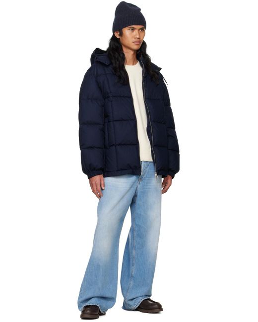 【関税込み】A.P.C. ネイビー Kyle パファージャケット メンズ A.P.C. ネイビー Kyle パファージャケット ブルー | Lyst
