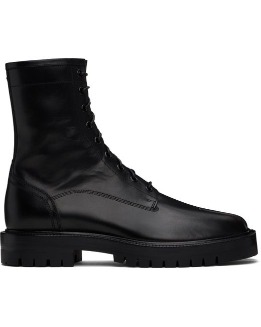 Maison Margiela Black Tabi County Combat High-top Boots for men