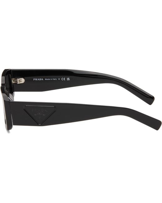 Prada Gray Rectangular Sunglasses