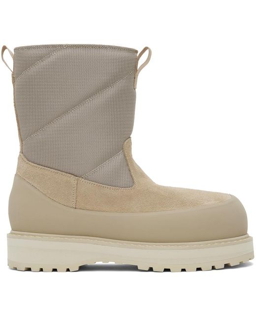 Diemme Gray Alpago Shearling Boots for men