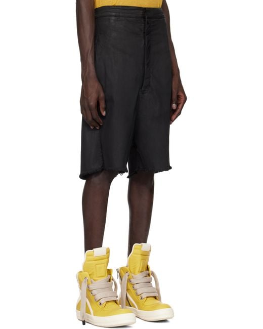 Rick Owens Black Porterville Cutoffs Denim Shorts for men