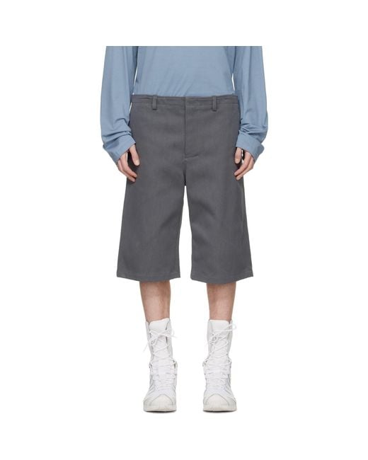 Rier Black Antique Gabardine Shorts for men