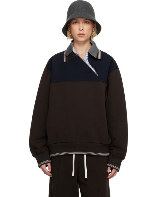Miu Miu Black Zipper Sweatshirt