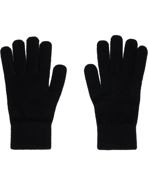 Gants Noirs En Laine Et Cachemire Yves Salomon en coloris Black