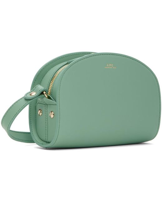 A.P.C. Green Demi-Lune Mini Bag
