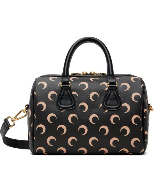 MARINE SERRE Black Moon Canvas Strike Bag