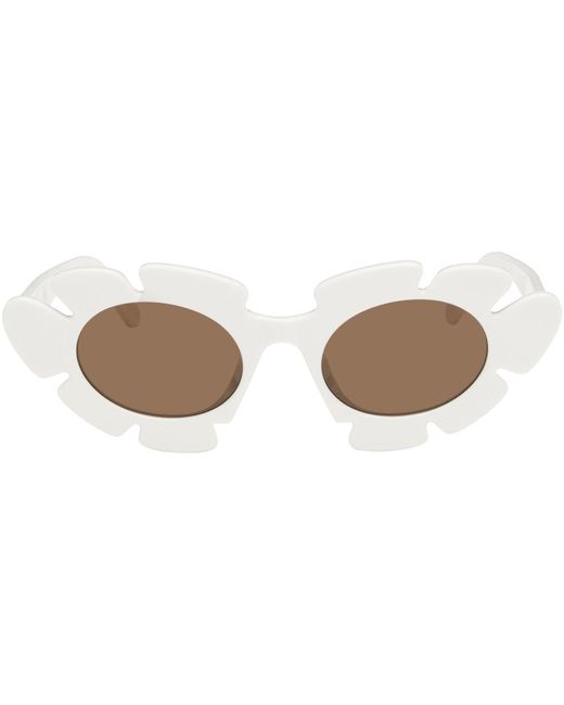 Loewe Black White Flower Sunglasses