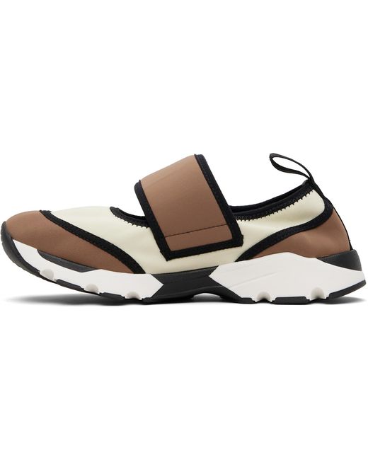Marni Black Lycra Mary Jane Running Sneakers